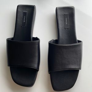 Vince Leather Slides